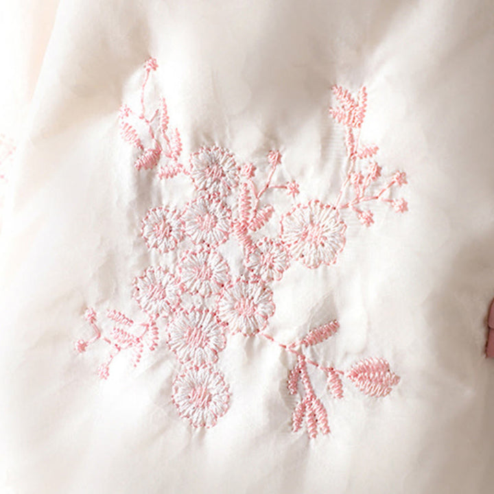 Chaqueta gruesa de manga larga con botones de rana y bordado de Buddha Stones para mujer, con bolsillos - image 18