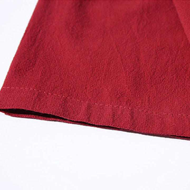 Kimono para hombre con mangas tres cuartos, bordado de grulla blanca y nubes auspiciosas con Buddha Stones - image 9