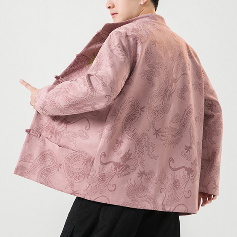 Chaqueta de manga larga para hombre con diseño de rana dragón de bambú y Buddha Stones - image 37