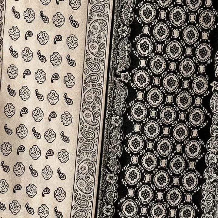 Bufanda chal gruesa, suave, térmica y con borlas, con diseño étnico de cachemira y geometría de patchwork y Buddha Stones - image 10