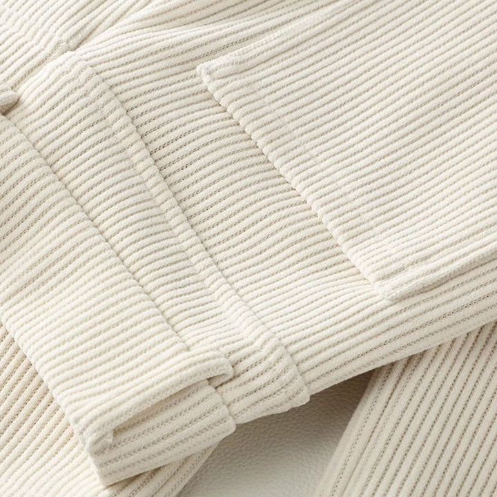 Pantalones anchos de pana de algodón con diseño de pierna recta de invierno para mujer con bolsillos de Buddha Stones - image 3