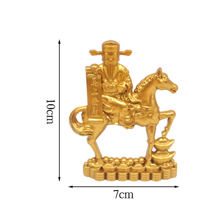 Amuleto de caballo con Buddha Stones del zodiaco chino, monedas de cobre que atraen la fortuna y la prosperidad, decoración del hogar. - Dios caballo de la riqueza - image 16