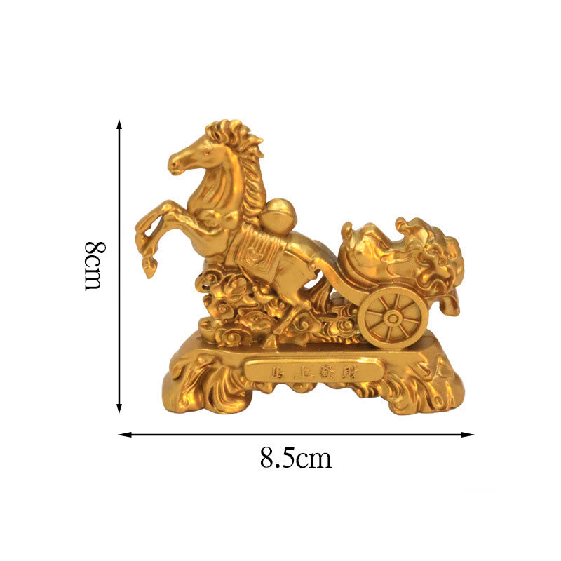 Amuleto de caballo con Buddha Stones del zodiaco chino, monedas de cobre que atraen la fortuna y la prosperidad, decoración del hogar. - Col de caballo - image 13