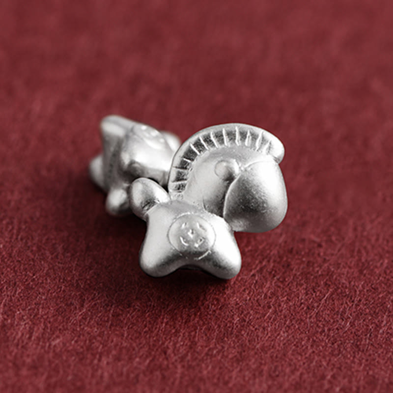 Pulsera trenzada de cuerda de la suerte con monedas de cobre y plata de ley 999 con Buddha Stones del Año del Caballo - image 14