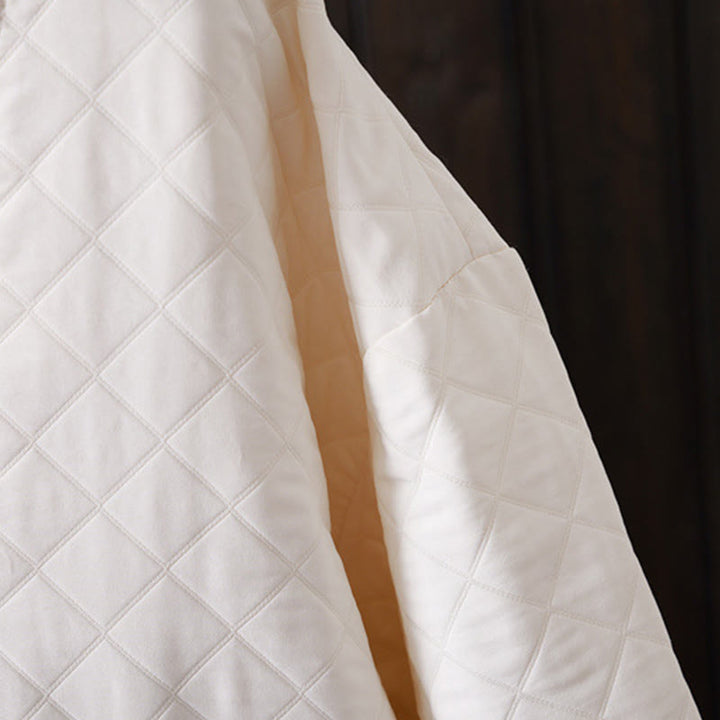 Chaqueta informal de algodón de manga larga para mujer, de color liso y con bolsillos , de Buddha Stones - image 7