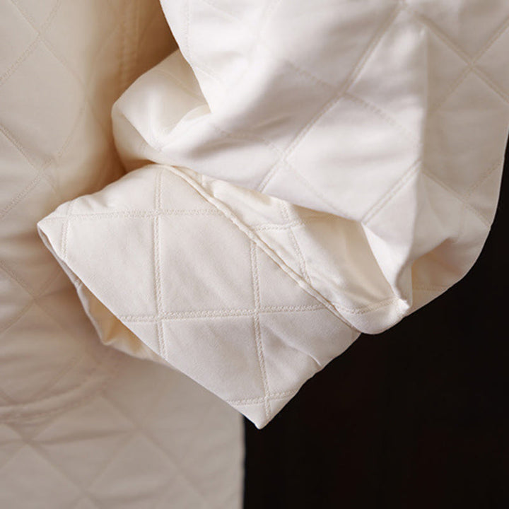 Chaqueta informal de algodón de manga larga para mujer, de color liso y con bolsillos , de Buddha Stones - image 8