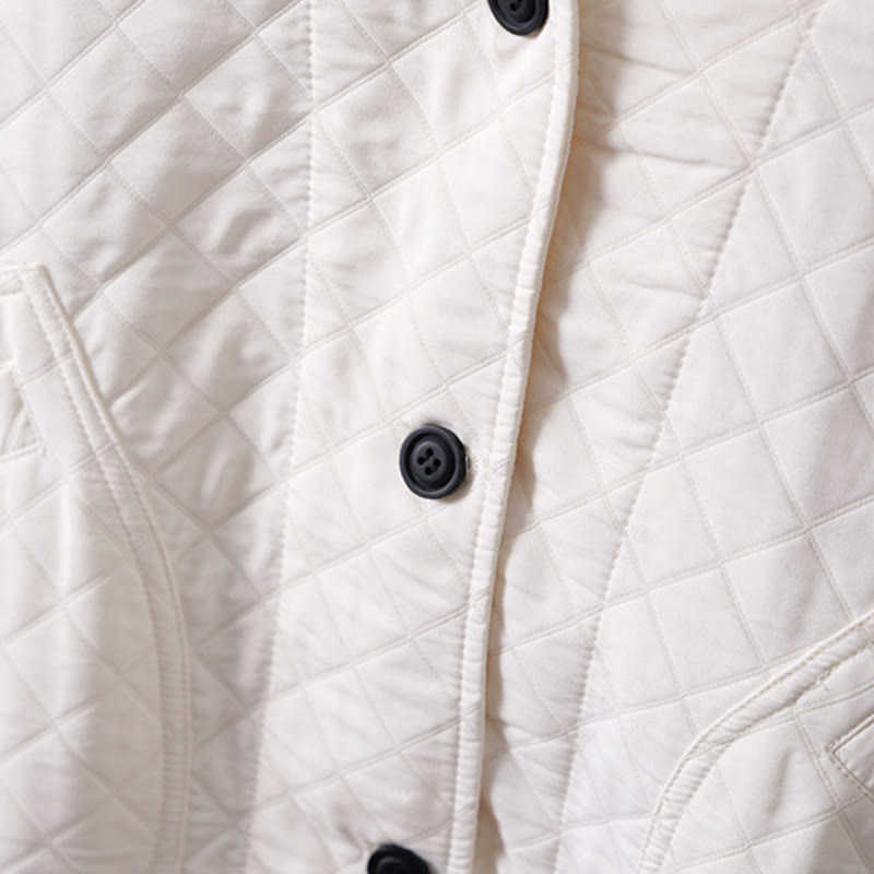 Chaqueta informal de algodón de manga larga para mujer, de color liso y con bolsillos , de Buddha Stones - image 9