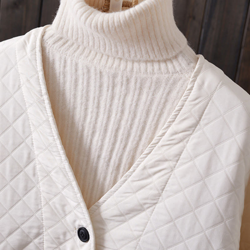 Chaqueta informal de algodón de manga larga para mujer, de color liso y con bolsillos , de Buddha Stones - image 4