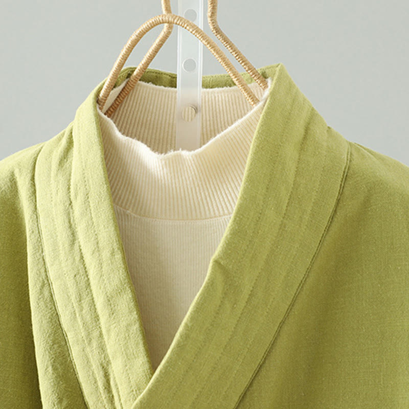 Chaqueta de manga larga para mujer con Buddha Stones y cordón para meditación zen - image 2