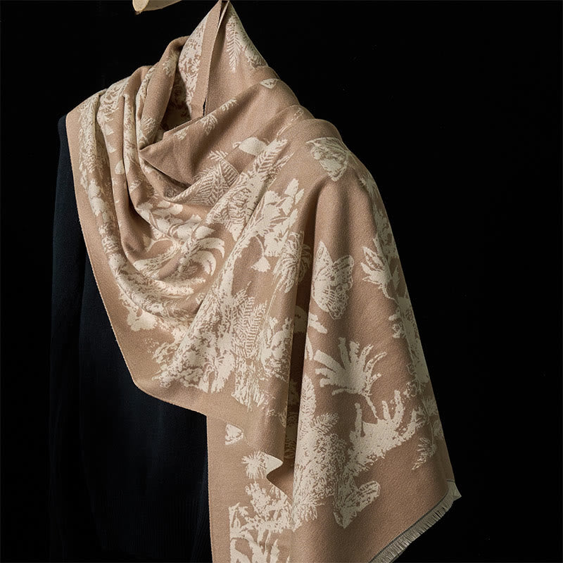 Bufanda chal acogedor con Buddha Stones - PeachPuff - 185*65 cm - image 0
