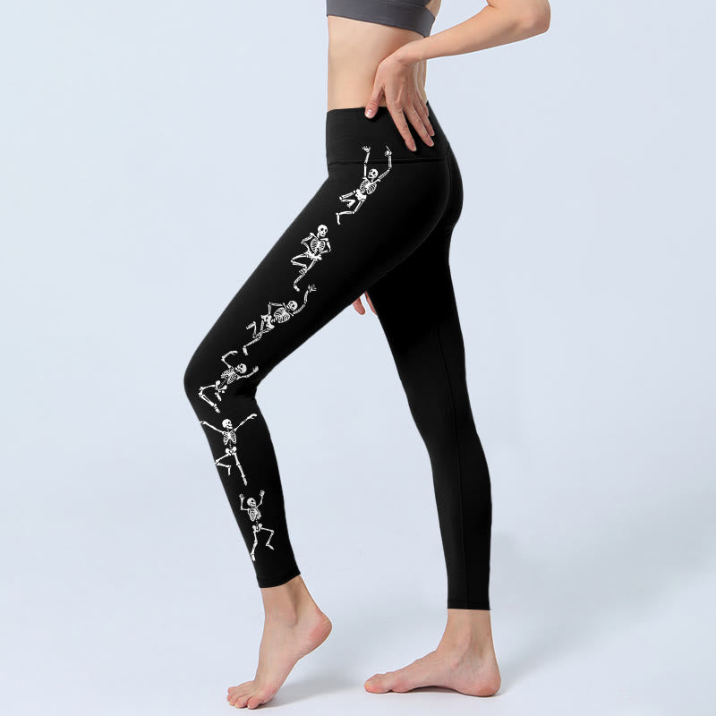 Leggings de yoga para mujer con estampado de calavera de Buddha Stones, el Señor del Bosque Cadáver - image 2