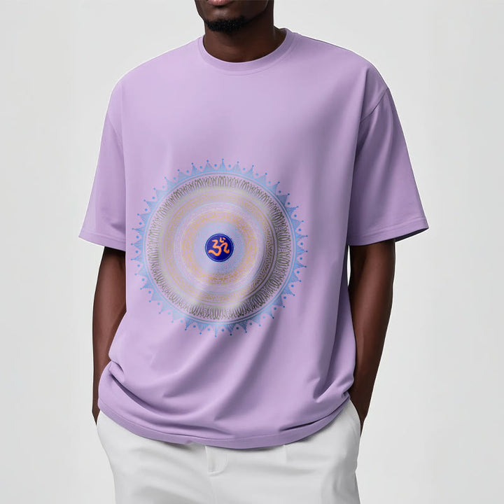 Camiseta con estampado OM de flor de mandala y Buddha Stones - image 17
