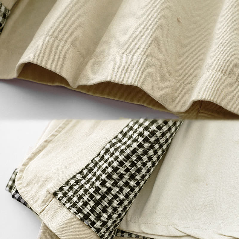 Chaqueta de algodón con diseño de patchwork y bolsillos para mujer de Buddha Stones Commute - image 9