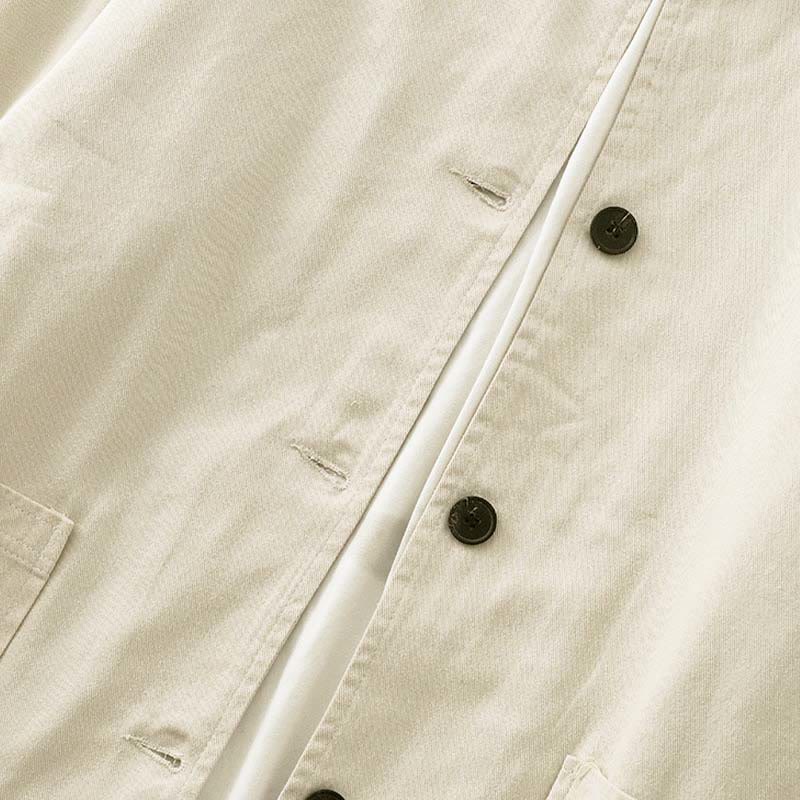 Chaqueta de algodón con diseño de patchwork y bolsillos para mujer de Buddha Stones Commute - image 13