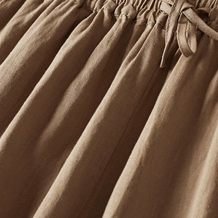 Pantalones harén con bordado de flores pequeñas de verano y bolsillos de Buddha Stones - image 9