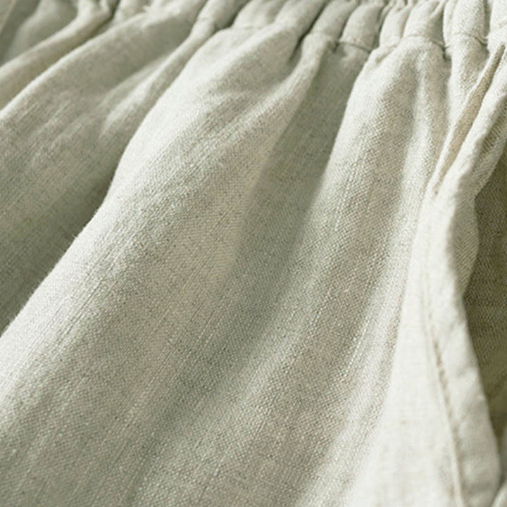 Pantalones harén con bordado de flores pequeñas de verano y bolsillos de Buddha Stones - image 27