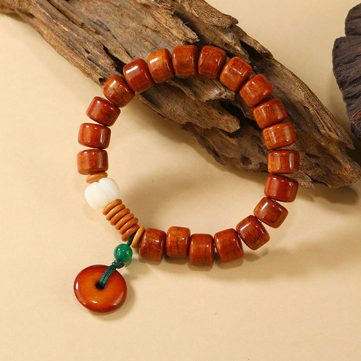 Pulsera de iluminación con diseño de hebilla de paz de loto y cuentas de Buddha Stones - image 1