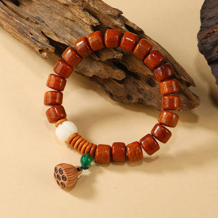 Pulsera de iluminación con diseño de hebilla de paz de loto y cuentas de Buddha Stones - image 8