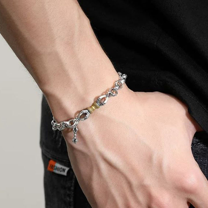 Pulsera de cobre con Buddha Stones Retro Om Mani Padme Hum Vajra - image 5