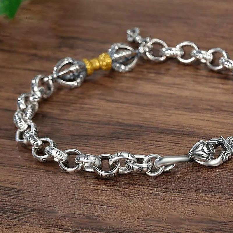 Pulsera de cobre con Buddha Stones Retro Om Mani Padme Hum Vajra - image 4