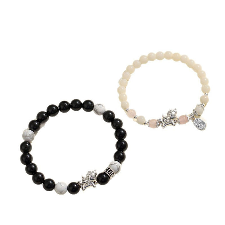 Pulsera de Buddha Stones en plata de ley 999 con semillas de Bodhi de obsidiana negra natural del Año del Caballo. - image 15
