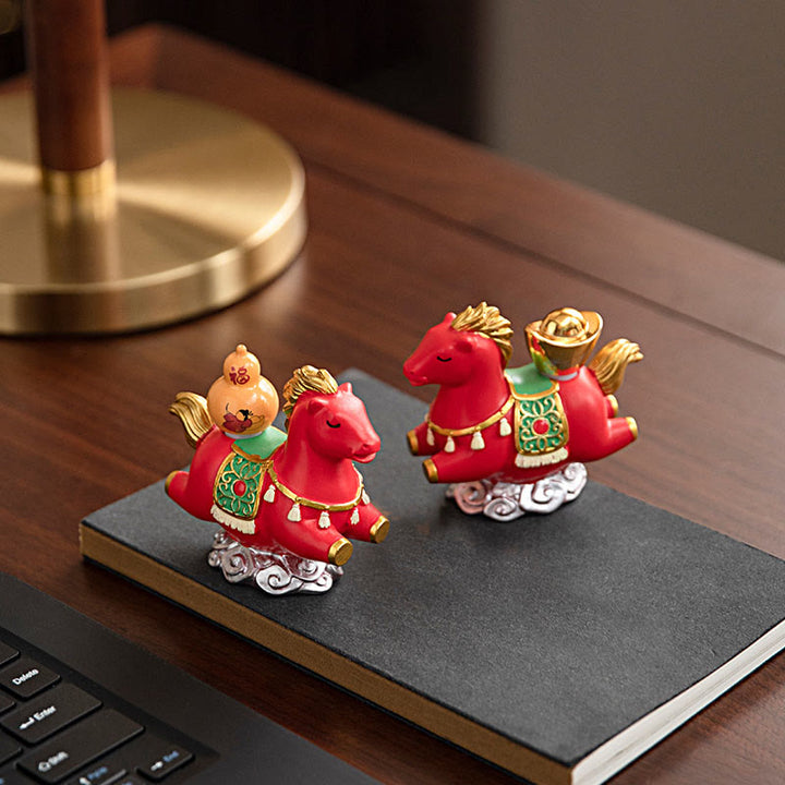 Buddha Stones del zodiaco chino, año del Caballo, personaje Fu, prosperidad, decoración del hogar - image 25