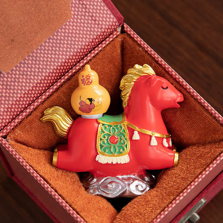 Buddha Stones del zodiaco chino, año del Caballo, personaje Fu, prosperidad, decoración del hogar - image 16