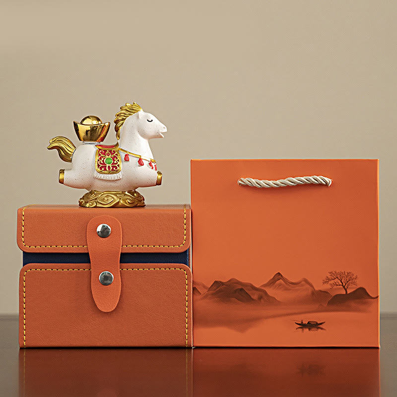 Buddha Stones del zodiaco chino, año del Caballo, personaje Fu, prosperidad, decoración del hogar - image 1