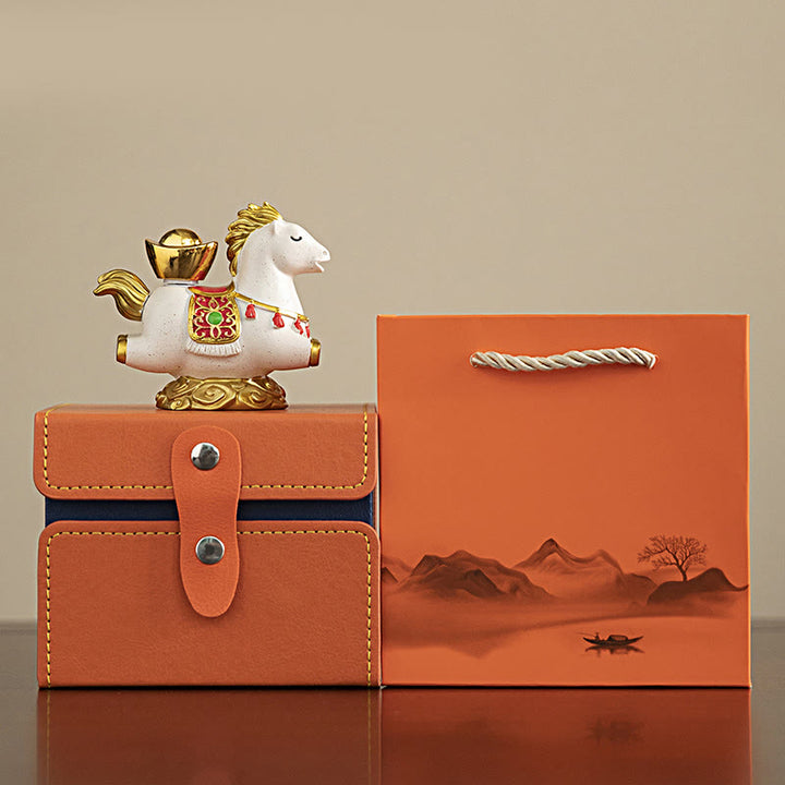 Buddha Stones del zodiaco chino, año del Caballo, personaje Fu, prosperidad, decoración del hogar - image 1