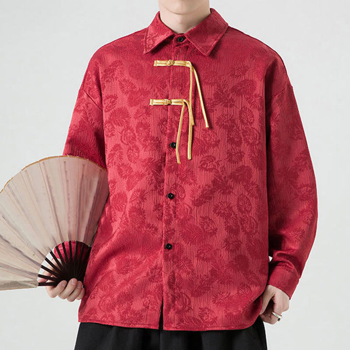 Chaqueta de traje Tang de manga larga para hombre con estampado de Buddha Stones - image 6