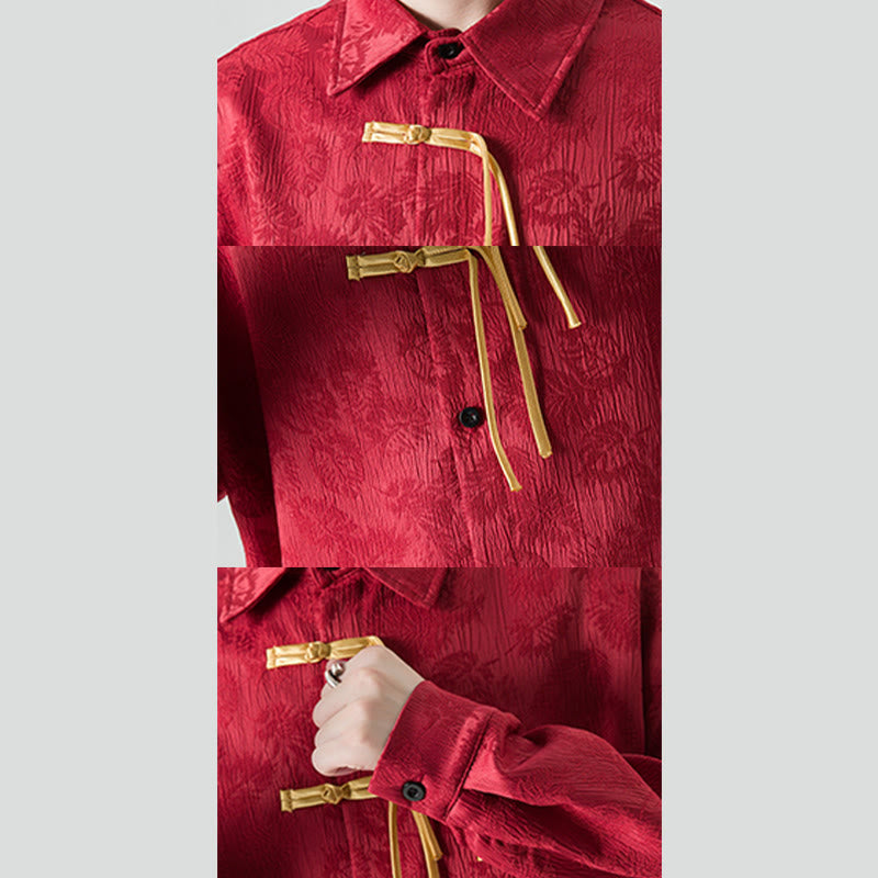 Chaqueta de traje Tang de manga larga para hombre con estampado de Buddha Stones - image 7