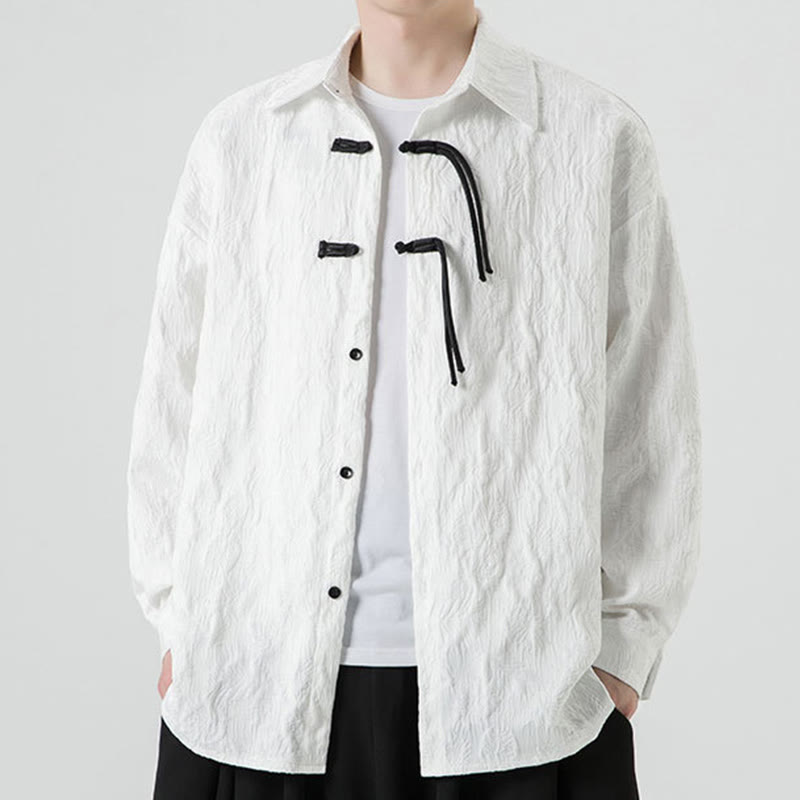 Chaqueta de traje Tang de manga larga para hombre con estampado de Buddha Stones - image 18