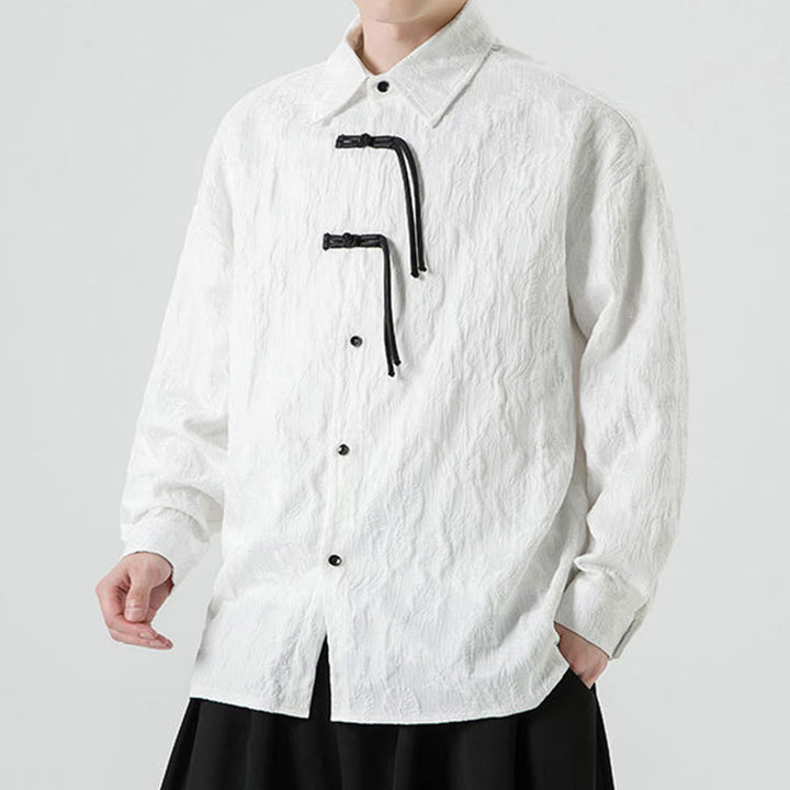 Chaqueta de traje Tang de manga larga para hombre con estampado de Buddha Stones - image 21