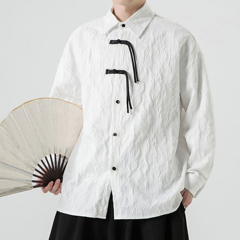 Chaqueta de traje Tang de manga larga para hombre con estampado de Buddha Stones - image 23