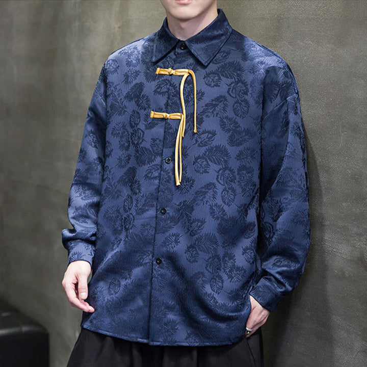 Chaqueta de traje Tang de manga larga para hombre con estampado de Buddha Stones - image 16