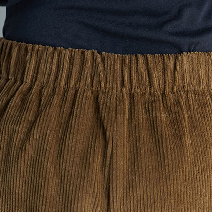 Pantalones de pana anchos con cremallera lateral para mujer de Buddha Stones , de largo 7-8 y bolsillos - image 6