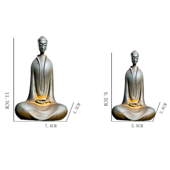 Buddha Stones Estatua de Resina Hecha a Mano de Polvo de Hierro Oxidado de Buda Sakyamuni Decoración del Hogar - image 27