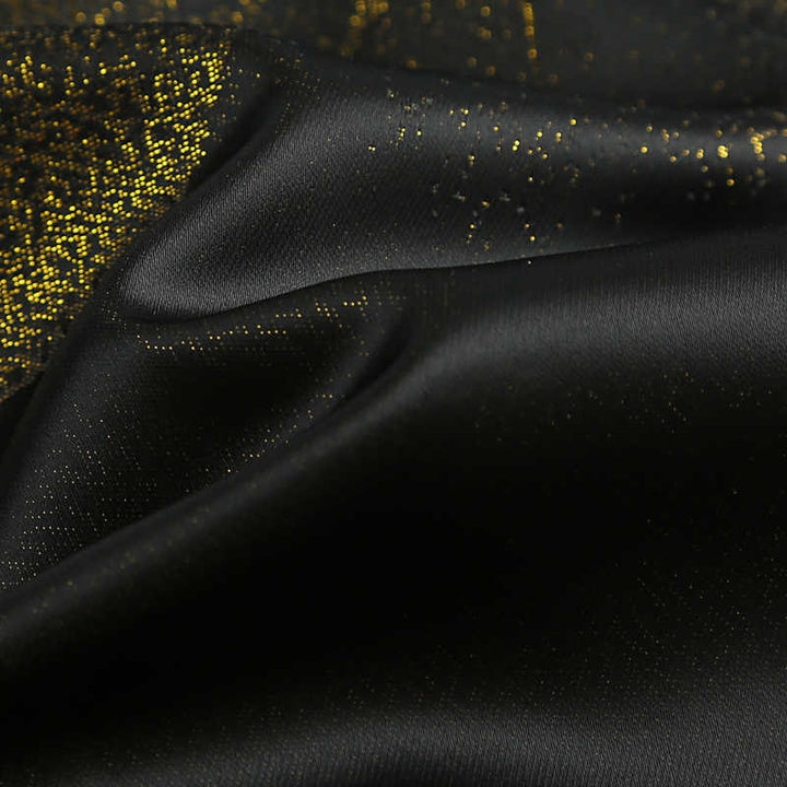 Chaqueta de manga larga para hombre con botones de rana y diseño de grulla de montaña dorada teñida con Buddha Stones, con bolsillos - image 11