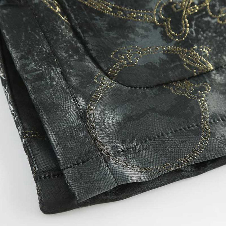 Chaqueta de manga larga con botones de rana y bolsillos para hombre, con Buddha Stones Kirin - image 7