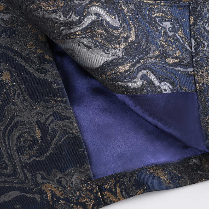 Chaqueta de manga larga con botones de rana y bolsillos para hombre, con Buddha Stones, montañas de agua azul que fluyen - image 10