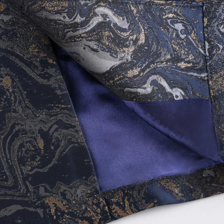 Chaqueta de manga larga con botones de rana y bolsillos para hombre, con Buddha Stones, montañas de agua azul que fluyen - image 10