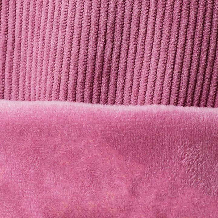 Pantalones de invierno Buddha Stones para mujer, de pana, de algodón, con forro polar térmico y bolsillos. - image 6