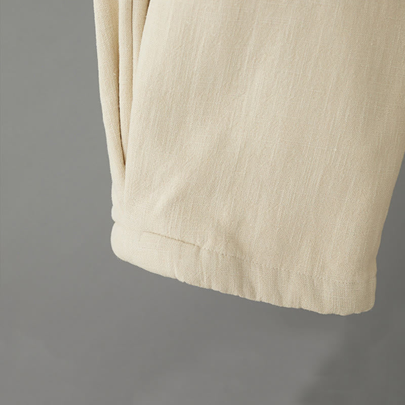 Pantalones tobilleros de algodón con forro polar térmico y bolsillos para mujer de Buddha Stones Winter - image 5