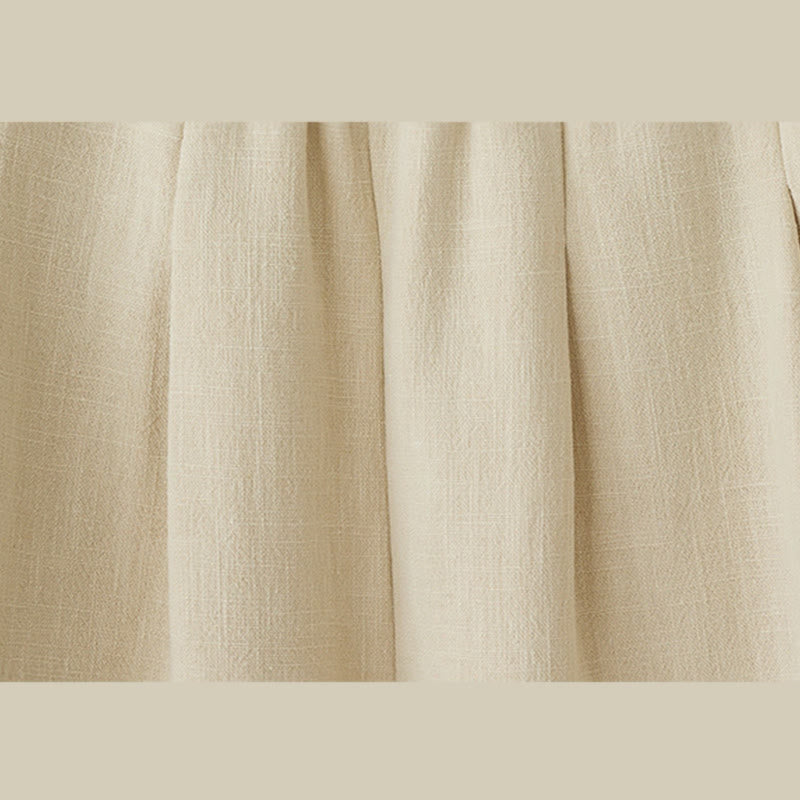 Pantalones tobilleros de algodón con forro polar térmico y bolsillos para mujer de Buddha Stones Winter - image 4