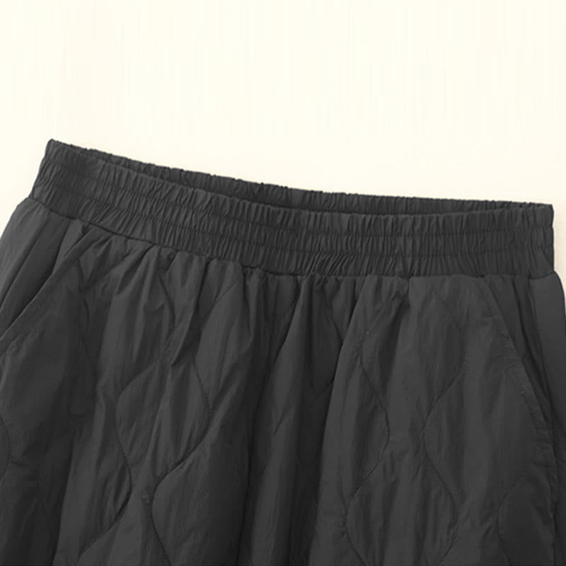 Pantalones térmicos de algodón para mujer, de color liso, con bolsillos , de Buddha Stones, para invierno - image 8