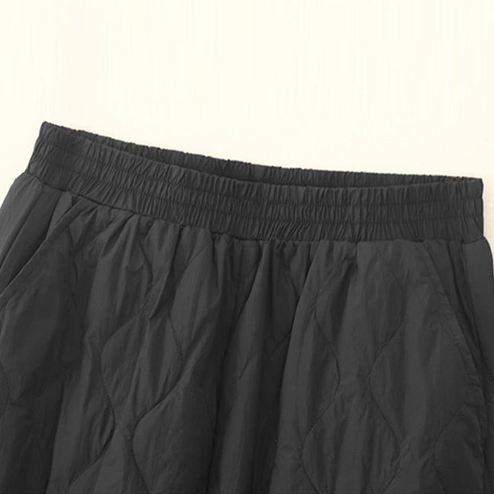 Pantalones térmicos de algodón para mujer, de color liso, con bolsillos , de Buddha Stones, para invierno - image 8