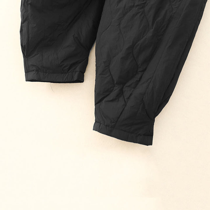 Pantalones térmicos de algodón para mujer, de color liso, con bolsillos , de Buddha Stones, para invierno - image 9