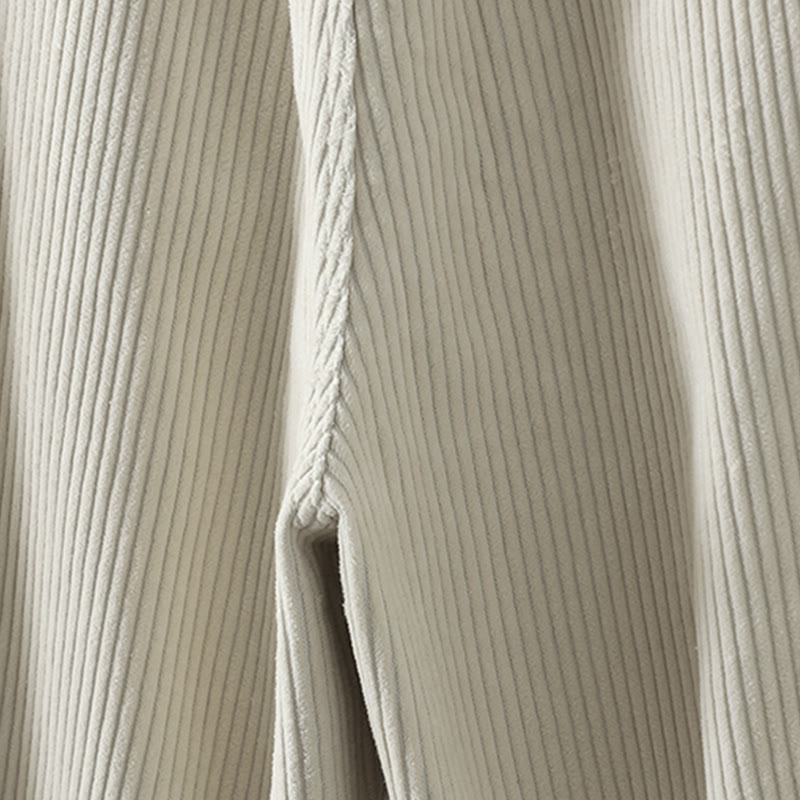 Pantalones harén Buddha Stones de invierno para mujer, de pana lisa, de algodón, de cintura alta, forrados con vellón y bolsillos - image 8