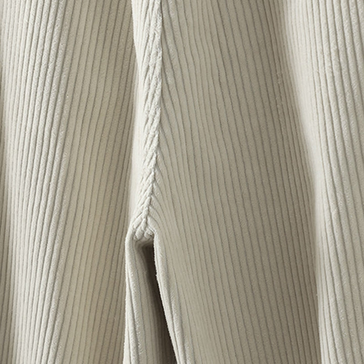 Pantalones harén Buddha Stones de invierno para mujer, de pana lisa, de algodón, de cintura alta, forrados con vellón y bolsillos - image 8