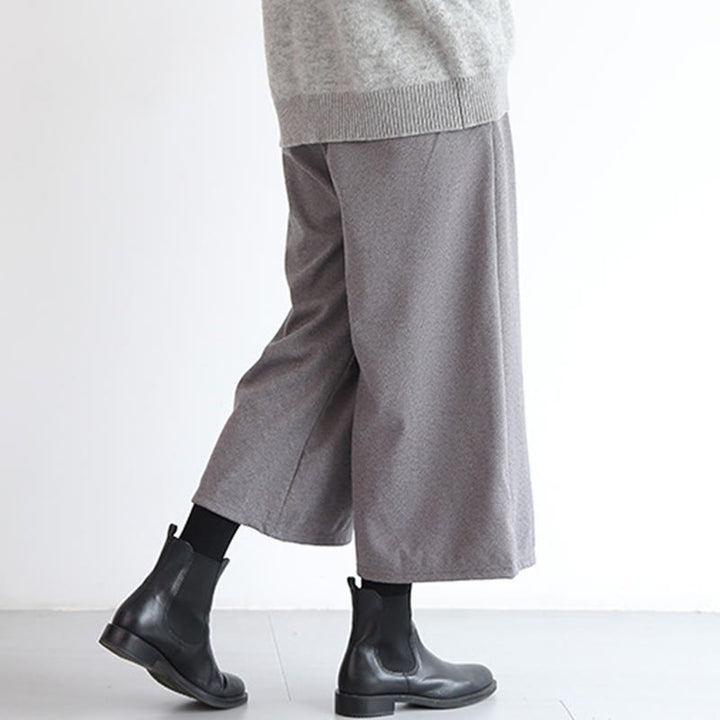 Pantalones Buddha Stones con cintura elástica y bolsillos para mujer, tallas 7-8 - image 3